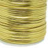 Fio de Couro, 02mm, Dourado