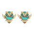 Piercing de Garra, Coruja, Ouro, Turquesa