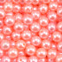 Pérola ABS, 10mm, Rosa Salmão
