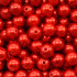 Pérola ABS, 10mm, Vermelho