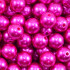 Pérola ABS, 12mm, Rosa Pink