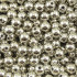Pérola ABS, 08mm, Prata Metalizado