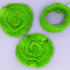 Kit de Aplique em Crochê Camélia, Greenery