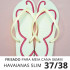 Sandálias Havaianas Slim, 37/38, Frisado para Meia Cana 06mm