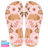 Lonita Sublimada, Capivara Floral, Rosa/Marrom