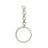 Argola para Chaveiro, 19mm, com Corrente, Prata