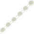 Corrente de Pérola, Meia Pérola 08mm, Branco