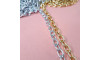 Corrente de Alumínio, Cartier Fígaro, 2,5mm, Prata
