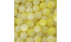 Pérola Craquelada Amora, 10mm, Mesclado Amarelo/Branco