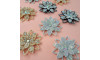 Cabedal Sandra, Flor com Strass, Tecido, Rose Gold/Furtacor