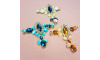 Cabedal Tamara, Banhado, Rebite, Marinho/Branco Opal
