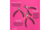 Kit de Alicates Slim - Bico Redondo + Bico Reto + Corte