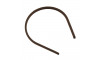 Tiara Fina, 10mm, Encapada, Marrom