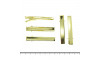 Presilha Bico de Pato Quadrado, 55mm, Ouro