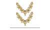 Cabedal Melissa, Passante, Dourado