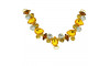 Cabedal Manu, Passante, Dourado/Marrom/Cristal