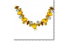 Cabedal Manu, Passante, Dourado/Marrom/Cristal