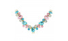 Cabedal Manu, Passante, Azul Tiffany/Rosa Claro/Cristal