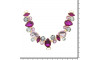 Cabedal Manu, Passante, Rosa Pink/Rosa Claro/Cristal