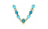 Cabedal Elizabeth, Passante, Turquesa Jateado/Azul Tiffany