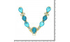 Cabedal Elizabeth, Passante, Turquesa Jateado/Azul Tiffany