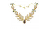 Cabedal Sirena, Banhado, Rebite, Correntinha, Rose Gold/Rose Gold Jateado