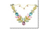 Cabedal Sirena, Banhado, Rebite, Correntinha, Rosa/Tiffany/Creme