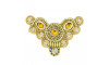 Cabedal Tigre, Tecido, Bege/Dourado