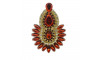 Cabedal Thaynara, Tecido, Cocar, Vermelho