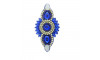 Cabedal Anahí, Tecido, Cocar, Azul