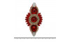 Cabedal Anahí, Tecido, Cocar, Vermelho