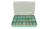Caixa Organizadora, 21 Divisórias, Verde Tiffany/Transparente