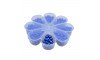 Caixa Organizadora, 8 Divisórias, Margarida, Transparente/Azul