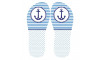 Lonita Sublimada, Âncora, Branco/Azul