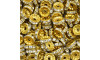 Entremeio Circular, 10mm, Ouro, Cristal