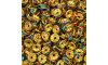 Entremeio Circular, 08mm, Ouro, Colorido