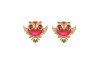 Piercing de Garra, Coruja, Ouro, Rosa Pink