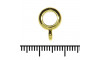 Passante com Argola, Entremeio 3mm, Ouro