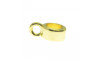 Passante com Argola, Entremeio 4mm, Ouro