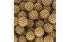 Pérola Craquelada Amora, 12mm, Marrom