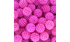 Pérola Craquelada Amora, 12mm, Rosa Pink