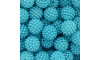 Pérola Craquelada Amora, 14mm, Azul Turquesa