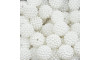 Pérola Craquelada Amora, 14mm, Branco