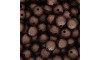 Pérola Craquelada, 10mm, Marrom Escuro