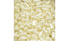 Gota de Pérola ABS, Furo Passante, 06mm x 10mm, Creme