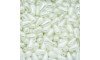 Gota de Pérola ABS, Furo Passante, 06mm x 10mm, Branco