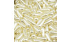 Gota de Pérola ABS, Furo Passante, 06mm x 13mm, Creme