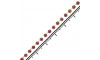 Fio de Strass, SS12, Ouro, Strass Rosé