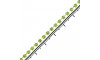 Fio de Strass, SS12, Ouro, Strass Peridot