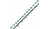 Fio de Strass, SS16, Ouro, Strass Aquamarine